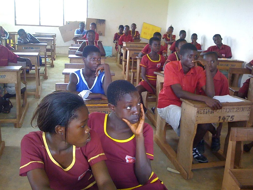 Salle de classe au Ghana
